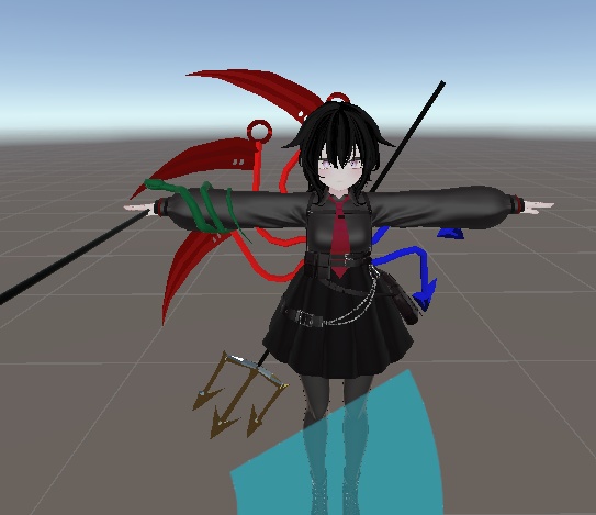 正体を判らなくする程度の装備セット「マヌカ」,「rurune」ルルネ対応 physbone設定済み