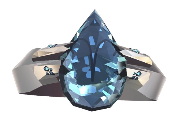 【VRC想定指輪モデル】十二星座×誕生石 zodiac-gem-ring