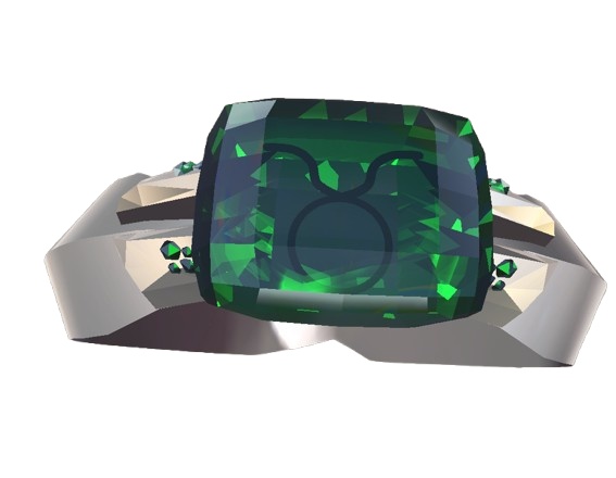 【VRC想定指輪モデル】十二星座×誕生石 zodiac-gem-ring