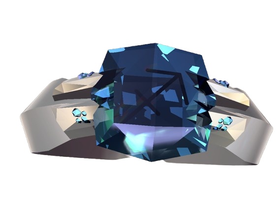 【VRC想定指輪モデル】十二星座×誕生石 zodiac-gem-ring