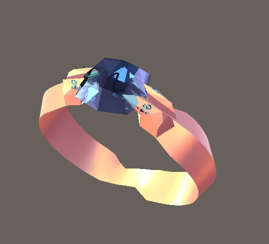 【VRC想定指輪モデル】十二星座×誕生石 zodiac-gem-ring