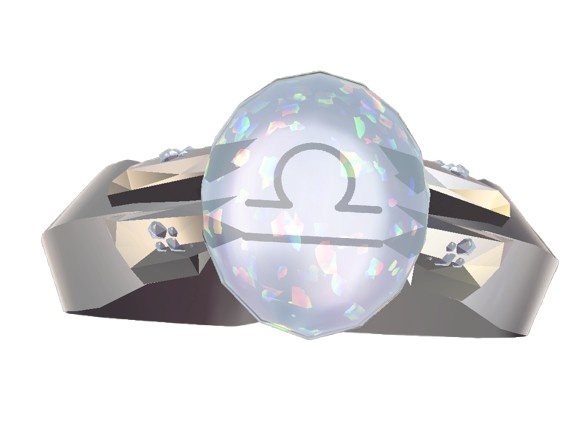 【VRC想定指輪モデル】十二星座×誕生石 zodiac-gem-ring