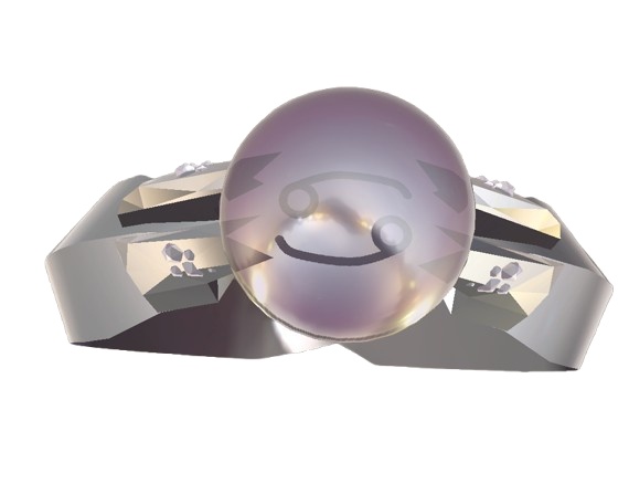 【VRC想定指輪モデル】十二星座×誕生石 zodiac-gem-ring