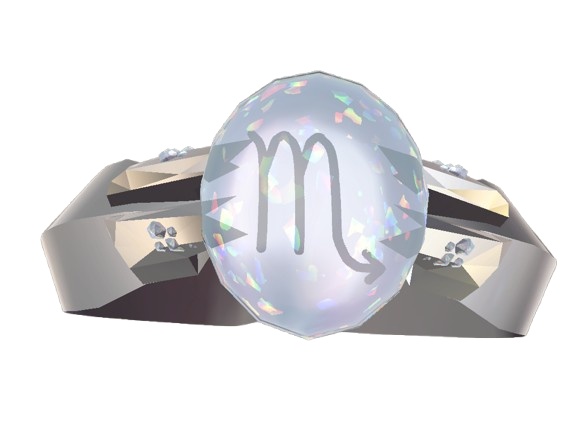 【VRC想定指輪モデル】十二星座×誕生石 zodiac-gem-ring