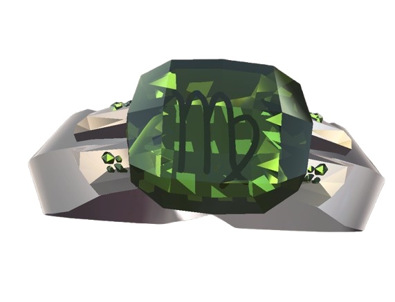 【VRC想定指輪モデル】十二星座×誕生石 zodiac-gem-ring