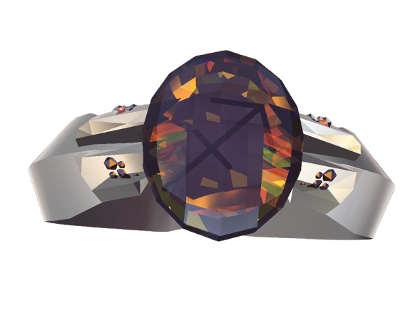 【VRC想定指輪モデル】十二星座×誕生石 zodiac-gem-ring