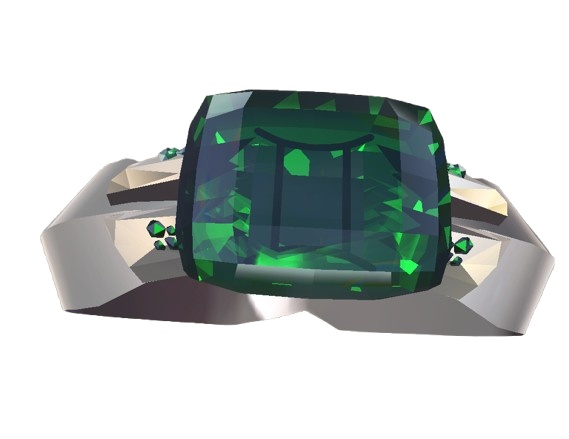 【VRC想定指輪モデル】十二星座×誕生石 zodiac-gem-ring