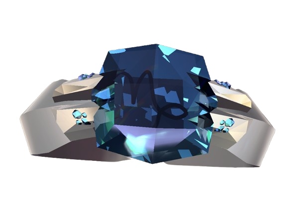 【VRC想定指輪モデル】十二星座×誕生石 zodiac-gem-ring