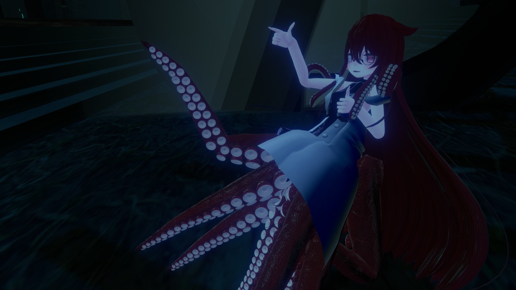 蛸腕【義肢orサブアーム想定】&蛸脚【スキュラ改変用】多分全アバター対応