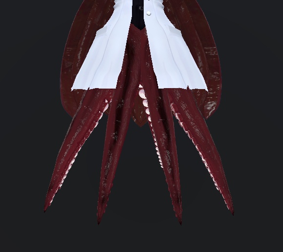 蛸腕【義肢orサブアーム想定】&蛸脚【スキュラ改変用】多分全アバター対応