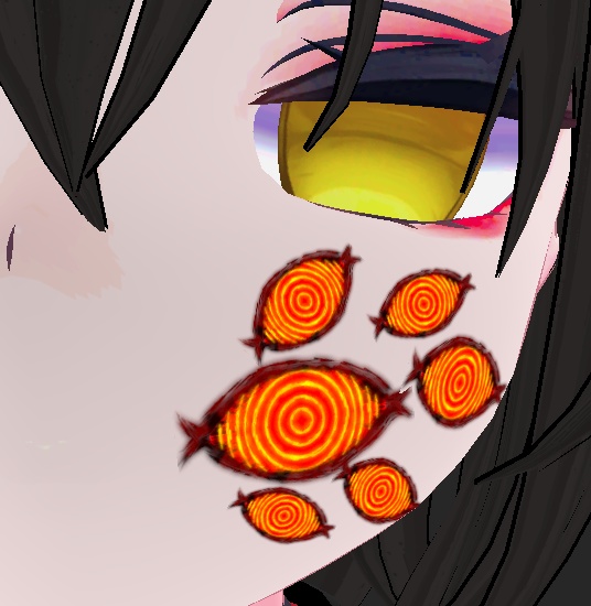 【VRC想定タトゥー】魔眼ステンシル【MA対応】