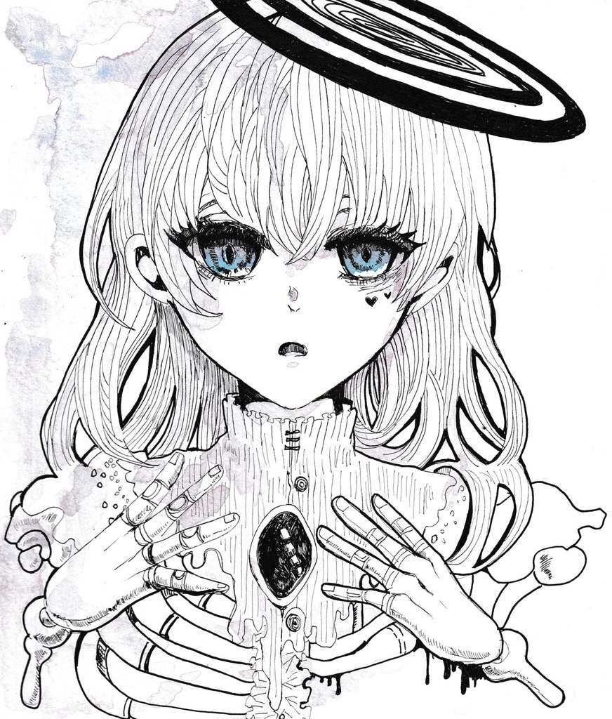 原画「あなたを見つめる」