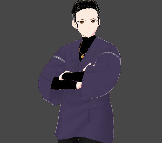 【Vroid】ハイネック　ネックレス付き　インナーvar
