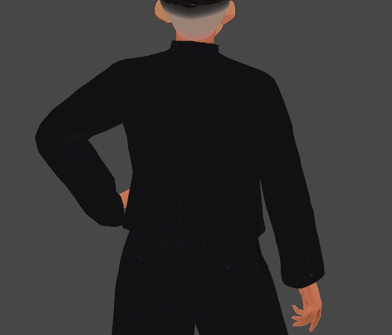 短ランボンタン上下セット「神龍」 紫Tシャツ 3Ⅾ衣装 xwear