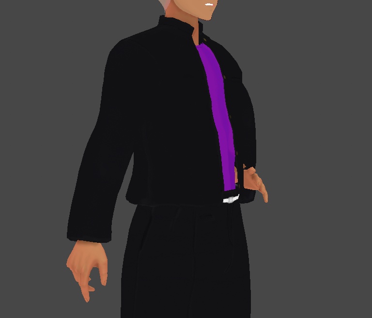 短ランボンタン上下セット「神龍」 紫Tシャツ 3Ⅾ衣装 xwear