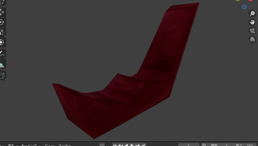 ローポリ　チンチラ三段シート　Fbx