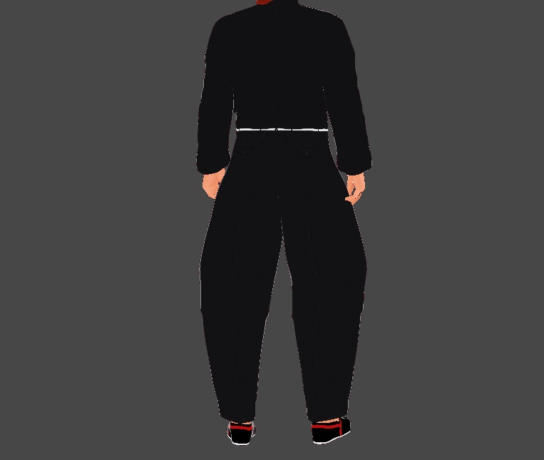 改造学生服「鬼神」ハイウエストボンタン 単品