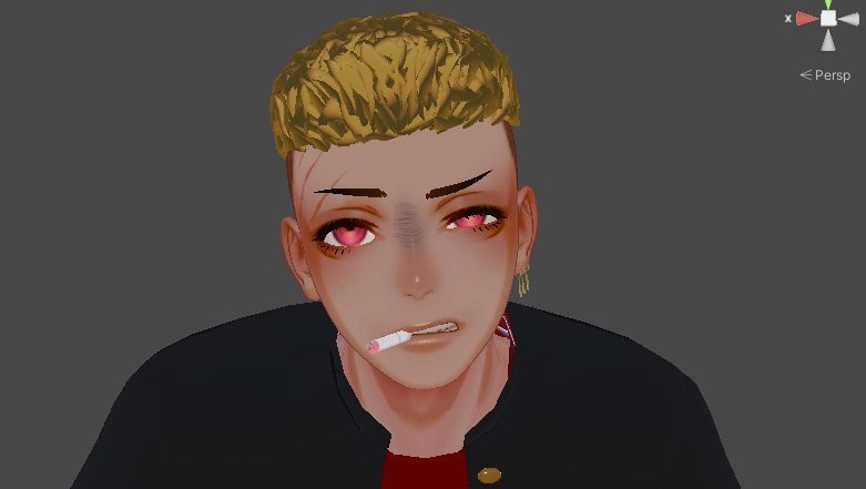 【グエン-Nguyen対応】ヤンキー⭐︎パーマ FBX、Unitypackage