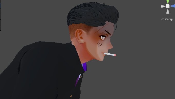 【グエン-Nguyen対応】ヤンキー⭐︎ショート FBX、Unitypackage