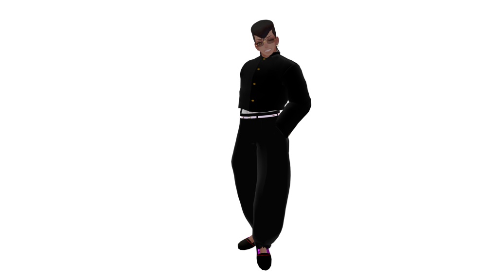 【珍飯亭共通素体対応】ヤンキー☆ロード 制服セット Japanese Delinquent "Yankii" Outfit - Short Gakuran & Bontan