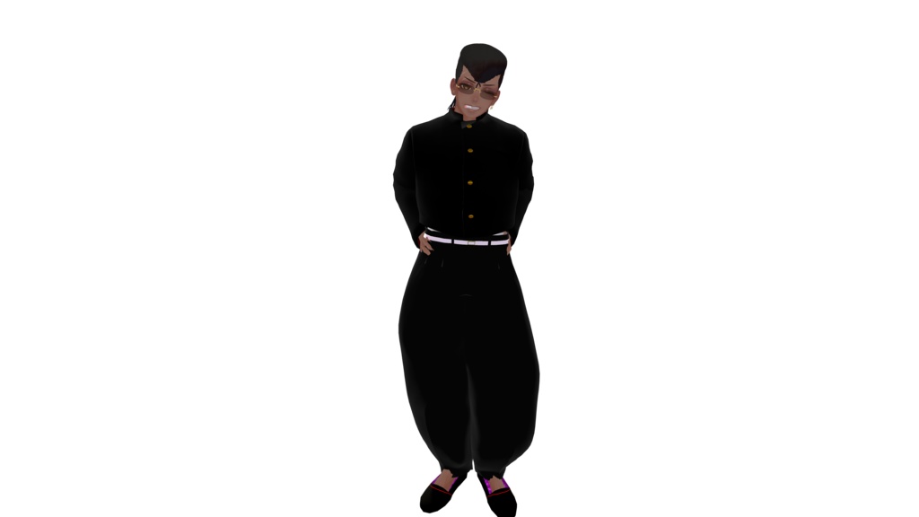【珍飯亭共通素体対応】ヤンキー☆ロード 制服セット Japanese Delinquent "Yankii" Outfit - Short Gakuran & Bontan