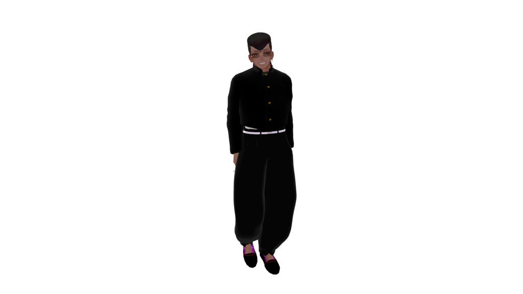 【珍飯亭共通素体対応】ヤンキー☆ロード 制服セット Japanese Delinquent "Yankii" Outfit - Short Gakuran & Bontan