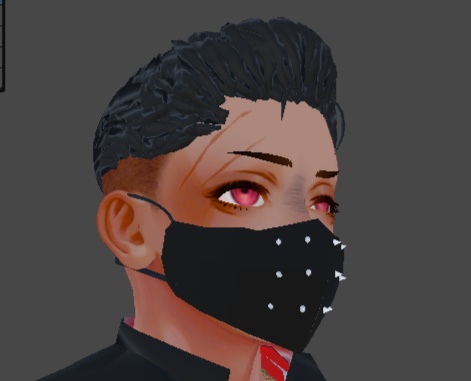 【グエン-Nguyen対応】鋲付き!!カラス☆マスク