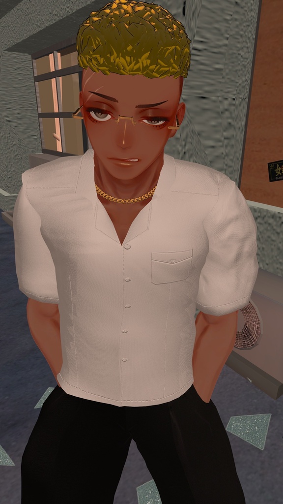 【珍飯亭共通素体対応】漢のキューバシャツ / 八雲工業夏制服開襟シャツセット
