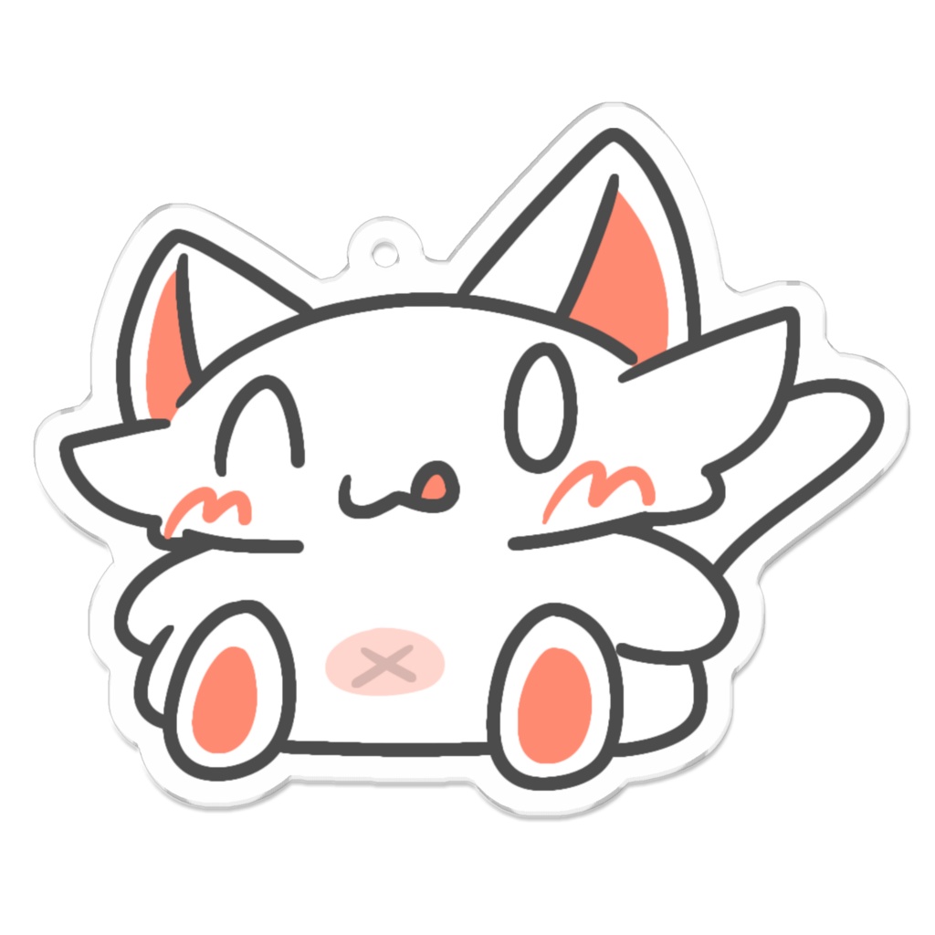 アクリルキーホルダー（しんぷるねこ）