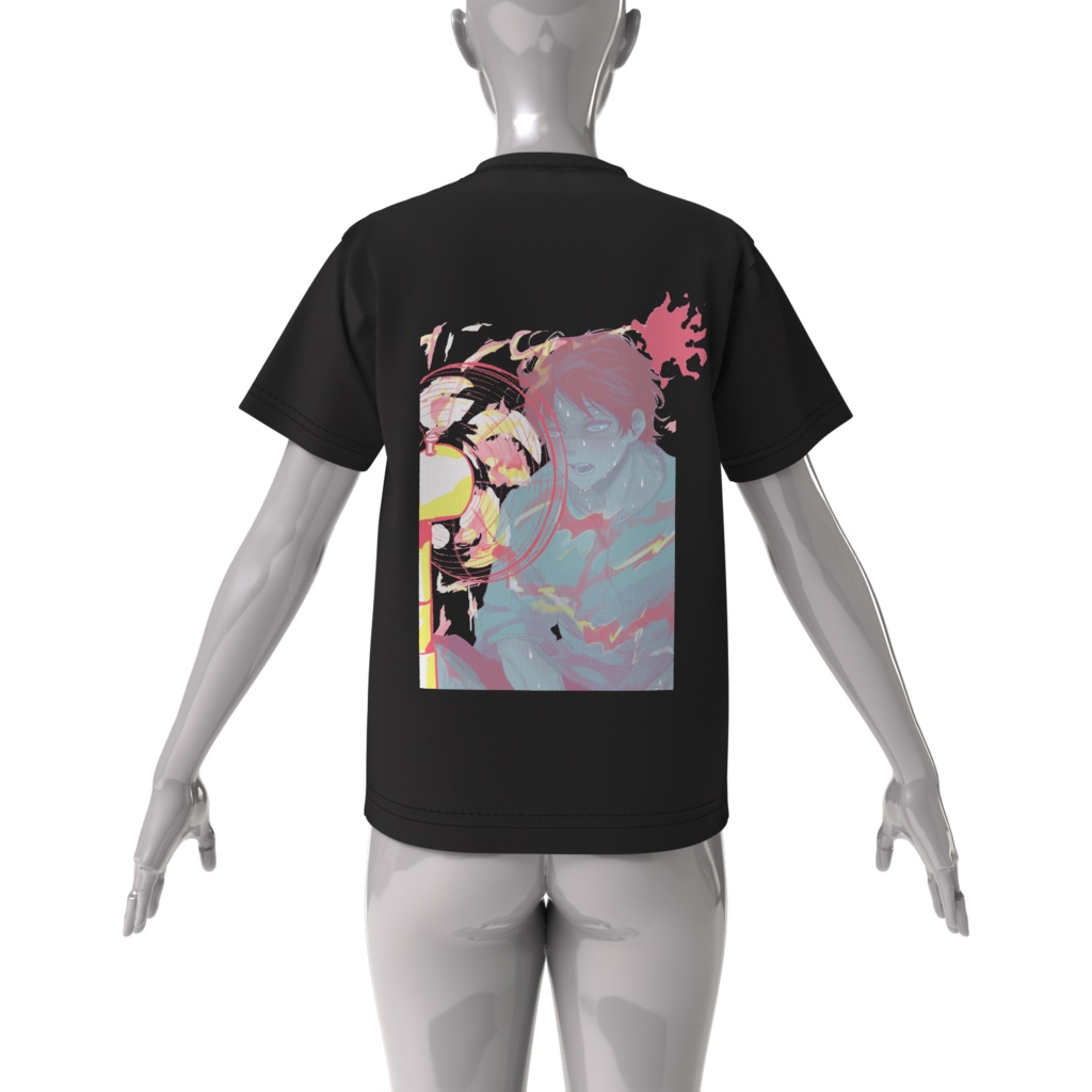 ビッグシルエットTシャツ(背面印刷のみ)