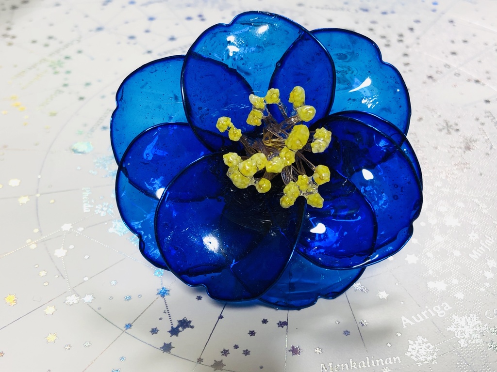 つばき クリップ付きコサージュ