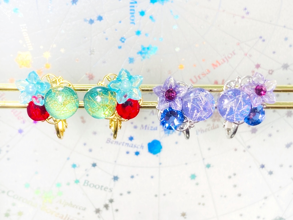 497】猫 レジン ハンドメイド キーホルダー チャーム 和風 和柄