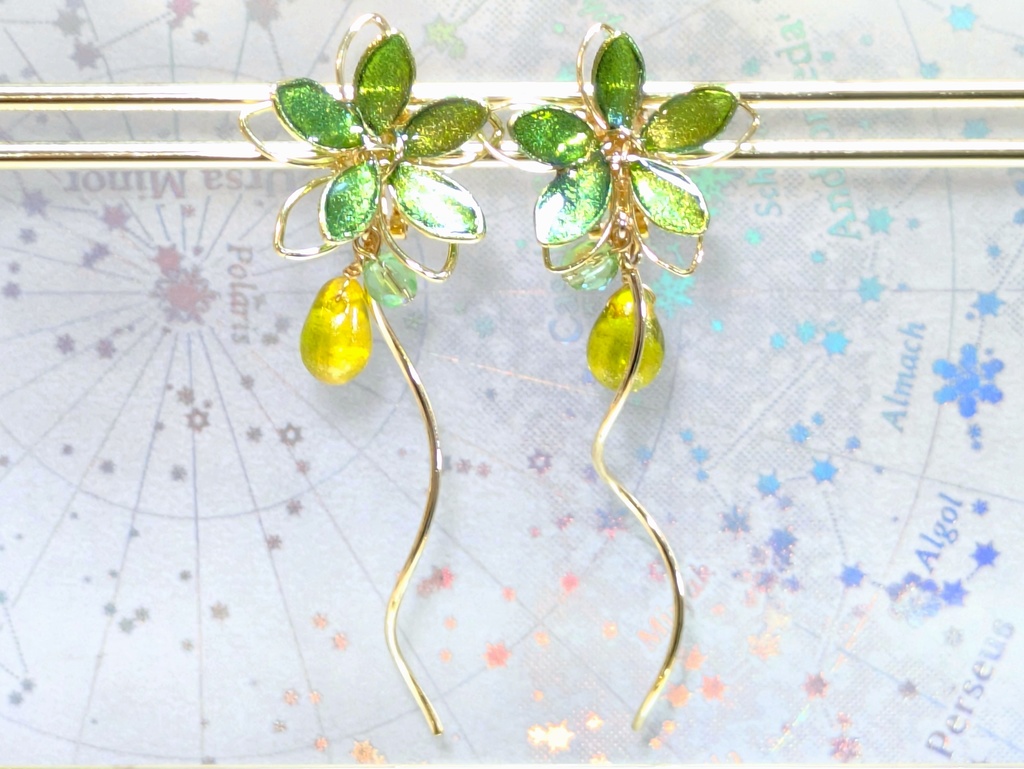 FF14 イメージ ワイヤーフラワーイヤリングorピアス