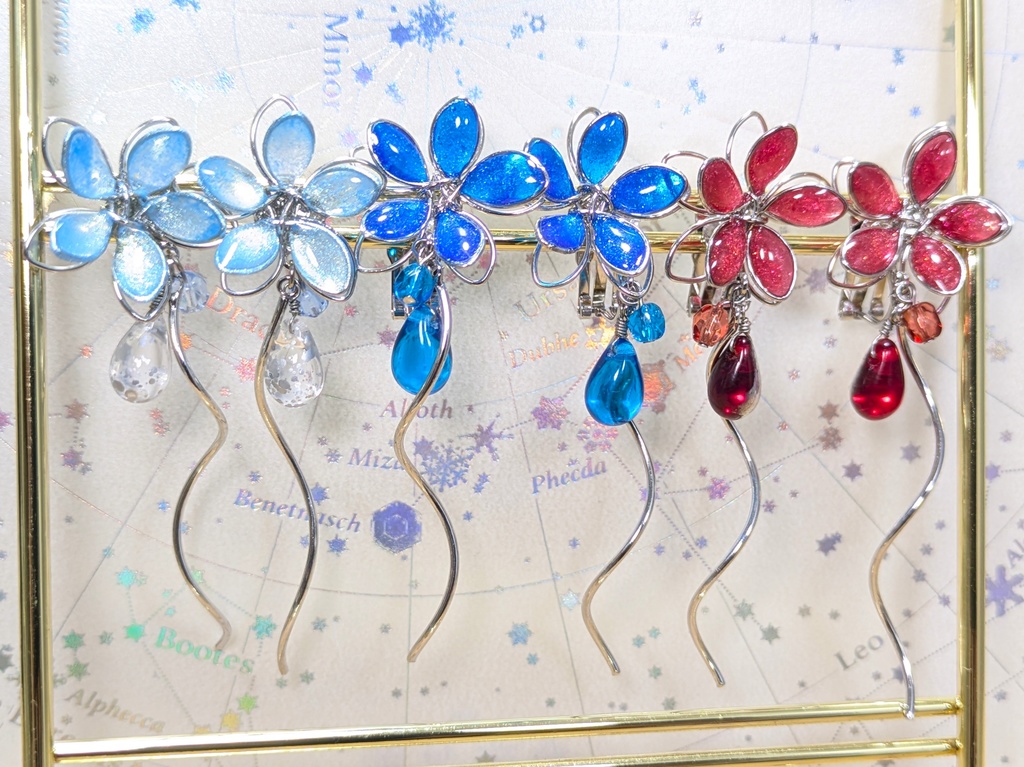 FF14 イメージ ワイヤーフラワーイヤリングorピアス