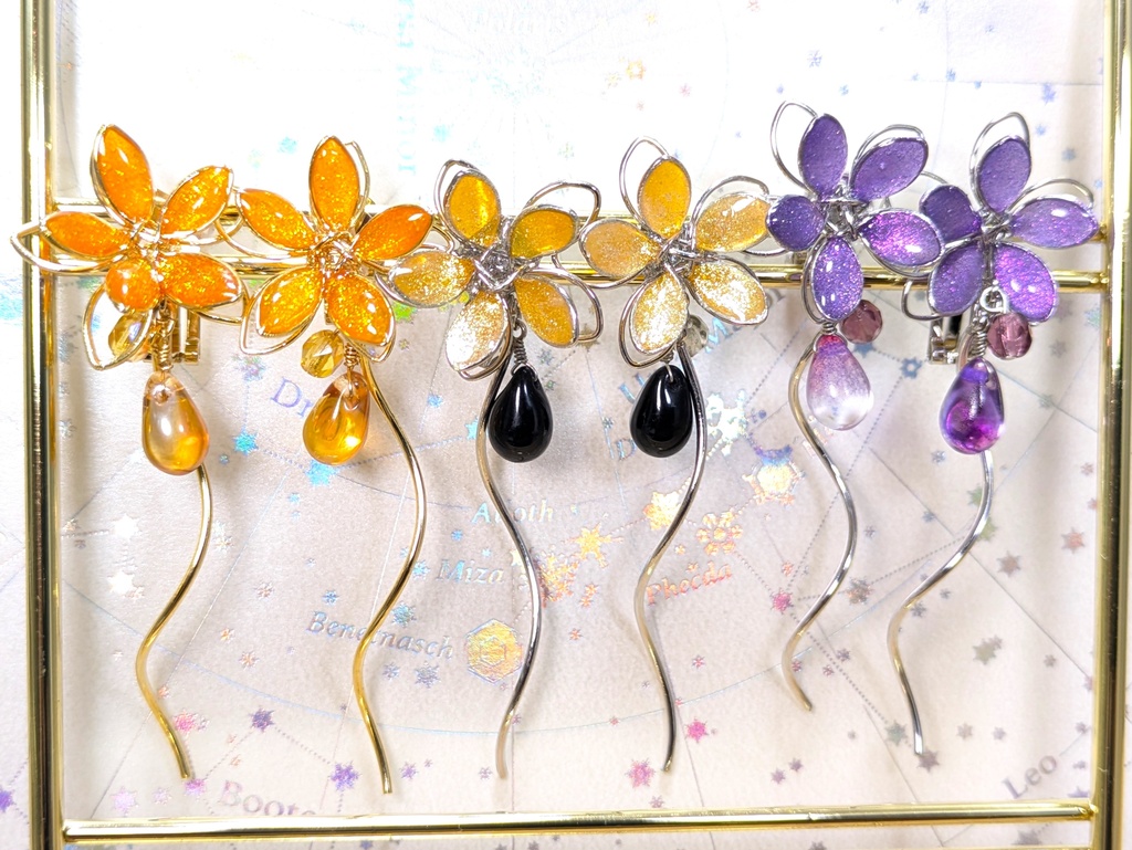 FF14 イメージ ワイヤーフラワーイヤリングorピアス