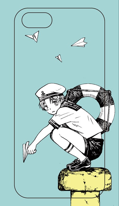 iPhone5/5sケース　水兵さん