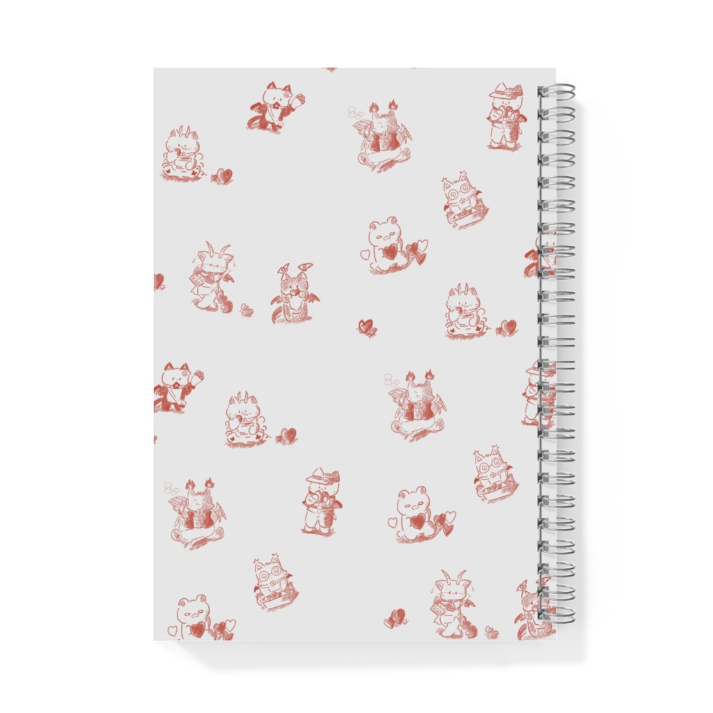 つみねこ バレンタインリングノート