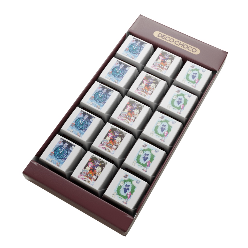 つみねこタロットカードデザイン　DECOチョコレート