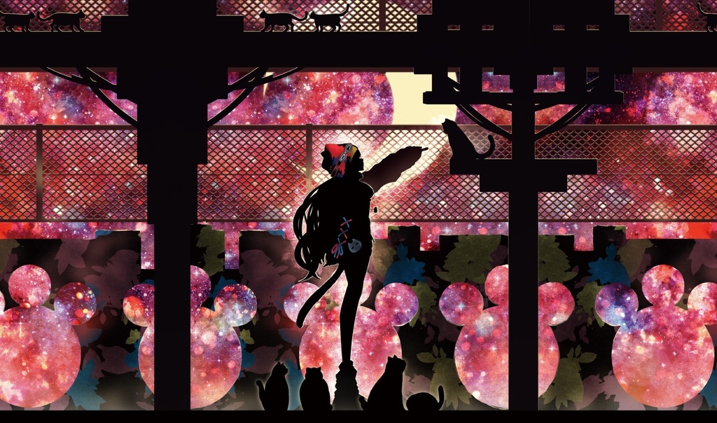 [旧作プレイマットNo1359] 影絵つな