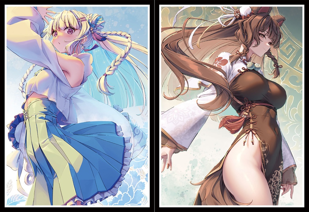 [旧作スリーブNo1385] リゼとこセット(チャイナドレス)