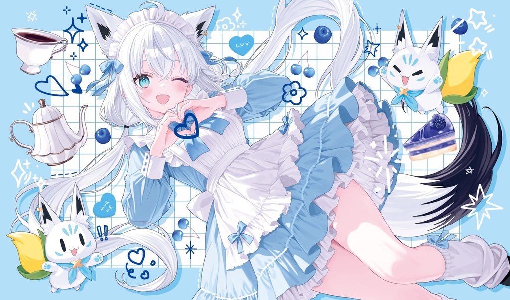 [旧作プレイマットNo1520] フブキ(チェキ)