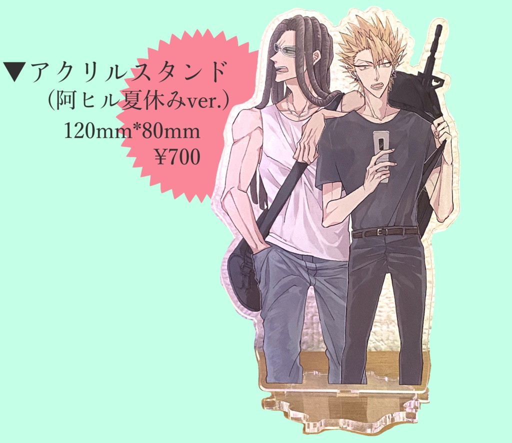 【日本産】 Black - アクリルスタンド(阿含×ヒル魔) mint. BOOTH - アイドル