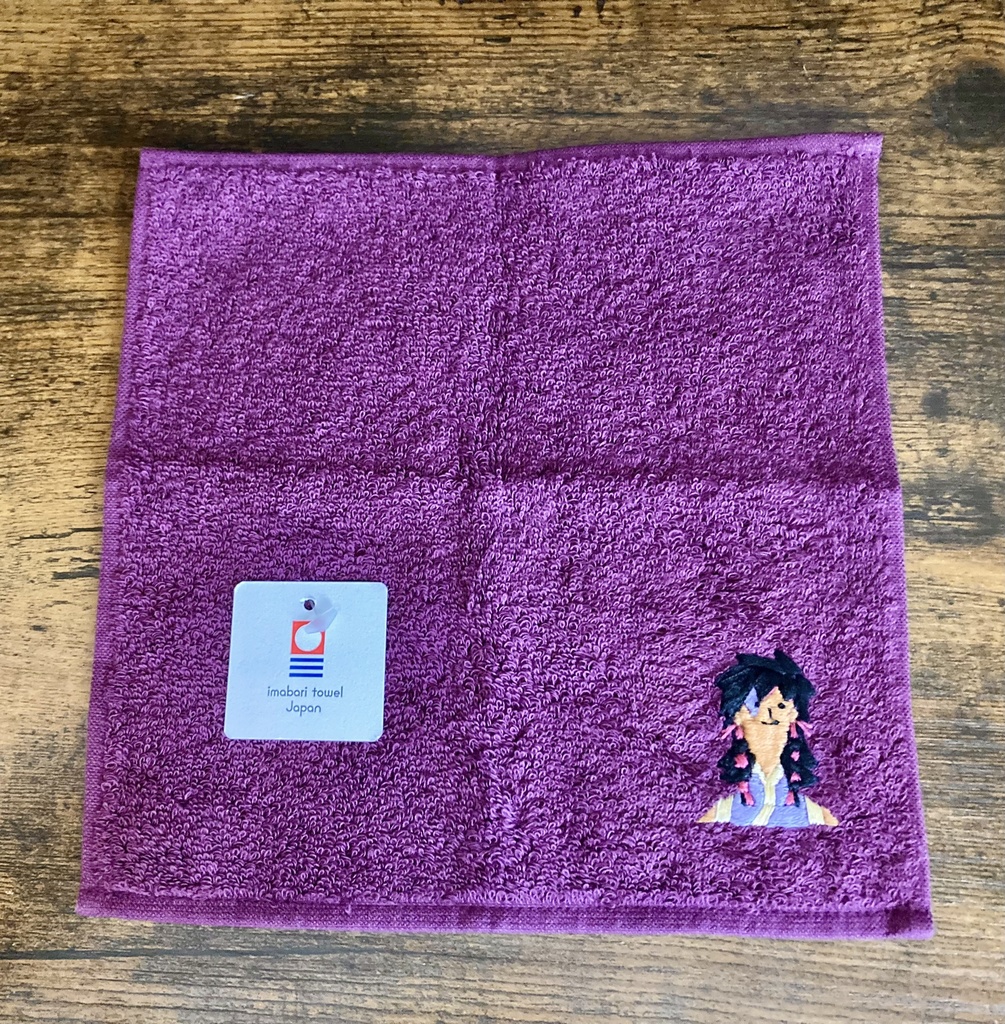 ボシュワンポイント刺繍ハンカチ