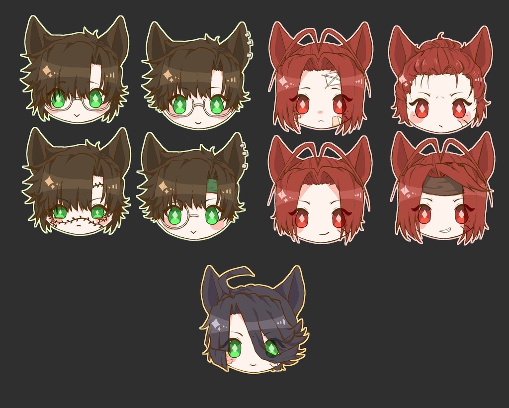 けもみみ缶バッチ 38mm