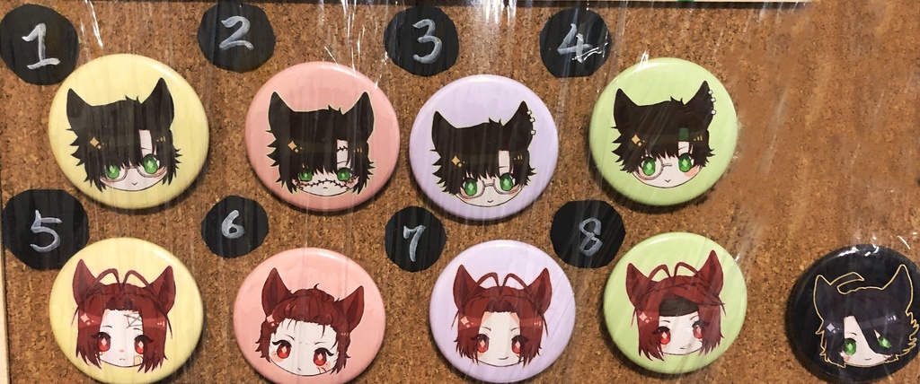 けもみみ缶バッチ 38mm