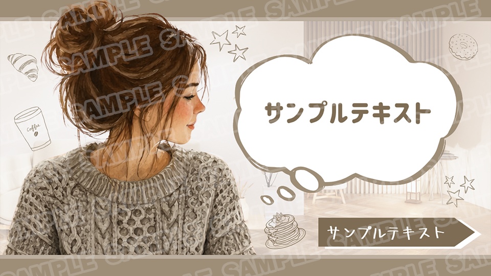 【Canva無料版対応】YouTubeサムネイル用Canvaテンプレート/Vlog・暮らし系
