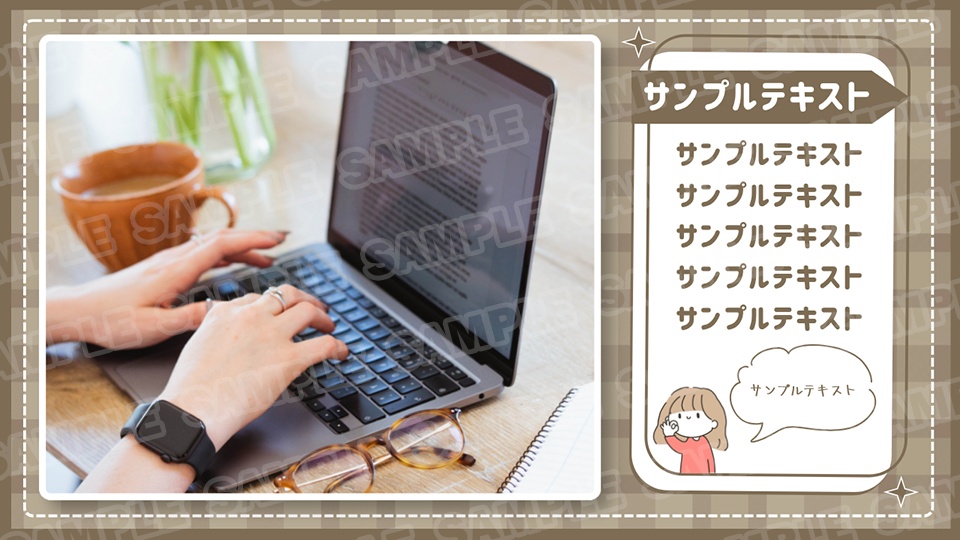【Canva無料版対応】YouTubeサムネイル用Canvaテンプレート/Vlog・暮らし系