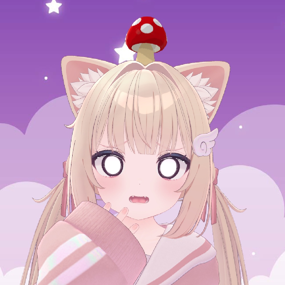 【MA対応】きのこから色々飛び出すギミック【押してなでなで】