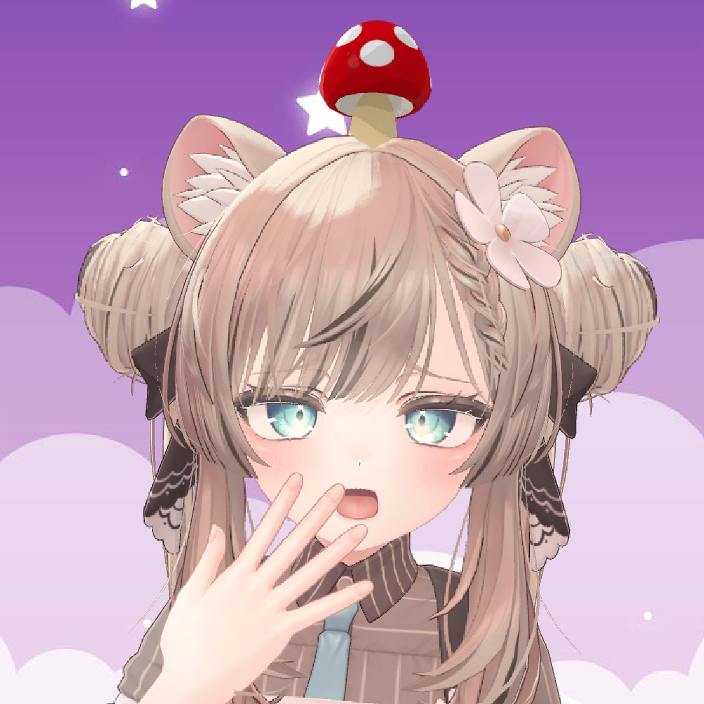 【MA対応】きのこから色々飛び出すギミック【押してなでなで】