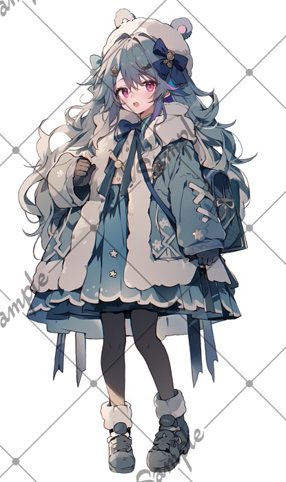 【1点限定】女性 001【表情差分/背景あり】